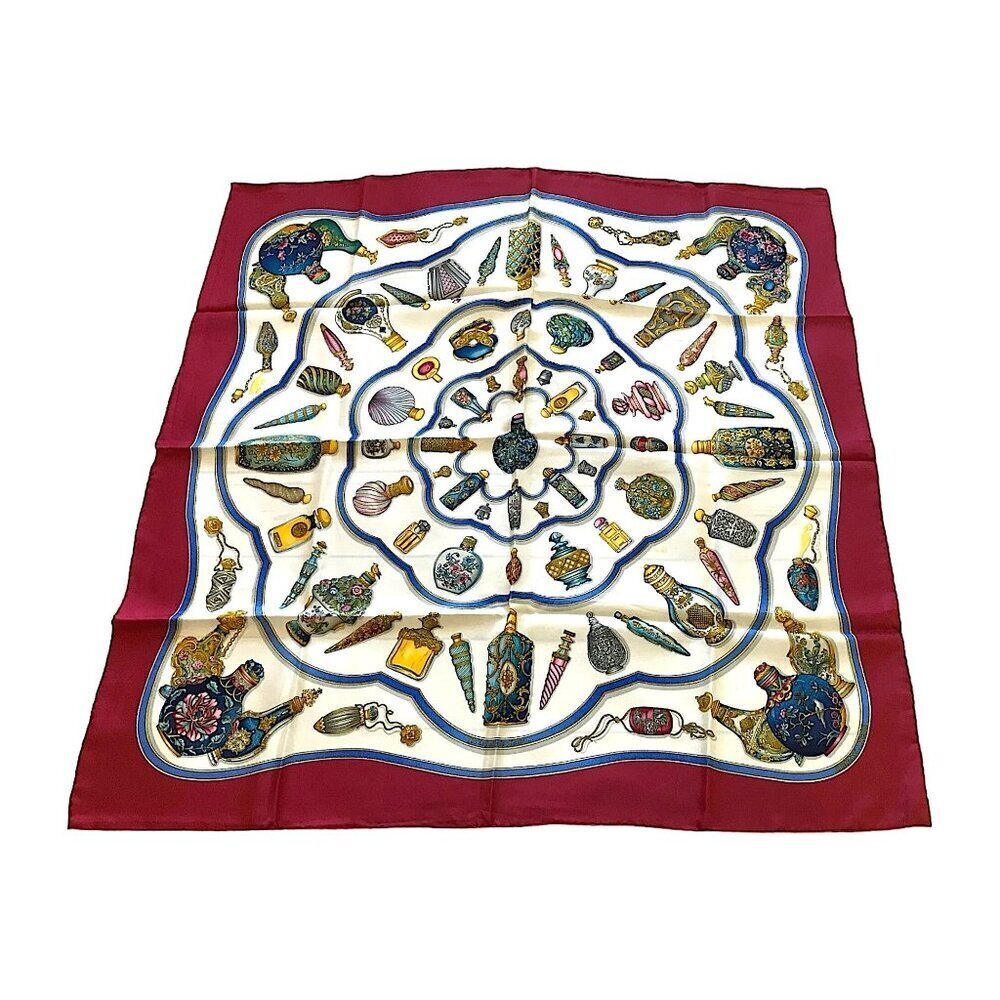 Hermès Silk Scarf - "Qu'importe le Flacon..." by Catherine Baschet (1996 )